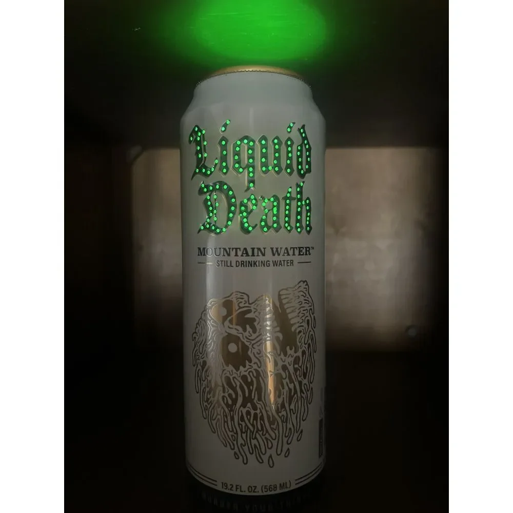 Liquid Death Mountain Water Lamp Collectible Can Desk‎ Ornament Man Cave - Picture 6 of 6